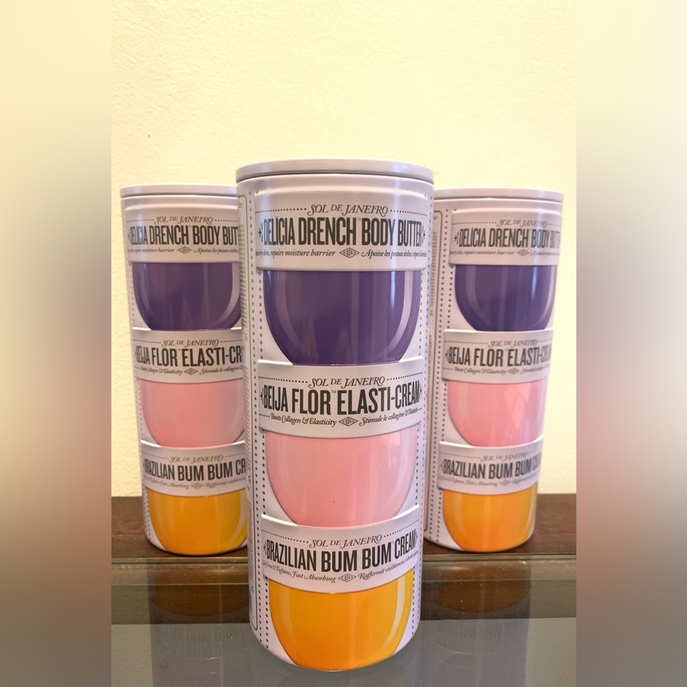 LOT OF 3 Sol De Janeiro Rio Body Cream Trio Set New Limited Edition Beauty